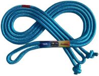 Just Jump It 16' Foot Single Jump Rope for Kids Women and Men - Active Outdoor Youth Fitness Excersing Equipment - Double Dutch Length Gym Accessories - Turquiose