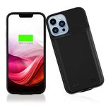 Gladgogo iPhone 13 Pro Max Charging Case, 7000mAh Smart iPhone 13 Pro Max Battery Case Rechargeable, Extended iPhone 13 Pro Max Charger Case, Portable Battery for iPhone 13 Pro Max, 6.7 inch, Black