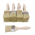 20pcs Low Cost Paint Brushes or Brush with Wooden Handle,2" Width for Paint,Stain,Varnish, Gesso, Primer, Glue