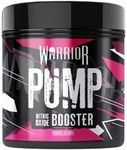 Warrior Pump Non Stim Pre-Workout Powder 225g – Nitric Oxide Supplement – Contains Citrulline Malate, Cyclic Dextrin for Energy, Focus, and Performance – 30 Servings (Bubblegum)