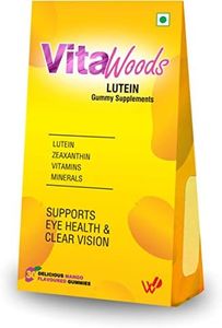 Waypham Vitawoods Lutein Gummy-for Age 3 yrs. & Above -Supplements with Lutein-Zeaxanthin ,Vitamins & Minerals-to Support Eye Health & Clear Vision, Mango Flavoured Gummy With Eye Nutrients & Yummy Taste