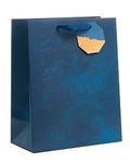 UK Greetings Large Gift Bag for Him/Her/Friend - For Birthdays, Christmas, New Year & Other Events - Blue Design