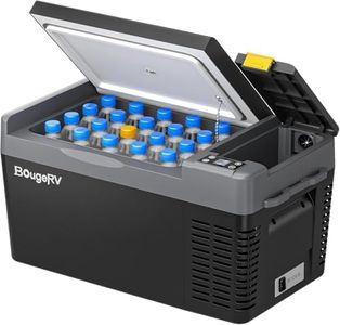 BougeRV CRPRO 12V Compressor Fridge Freezer 20L Car Fridge Portable Car Refrigerator 12/24V DC 110-240V AC for Camping Outdoor Travel Campervan RV Boat Home, -22℃ to 10℃, Battery Not Included