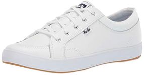 Keds Women's Center Sneaker, White Leather, 5.5 UK