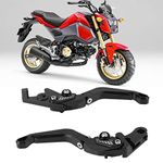 Pair Of Clutch Motorbike Brake Levers Set 6 Position Adjustment Fit for Honda GROM/CBR150R/CBR250R