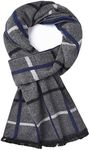 Cold Weather Scarves Thick Cashmere Scarf For Men Warm Soft Wool Scarf For Winter Autumn