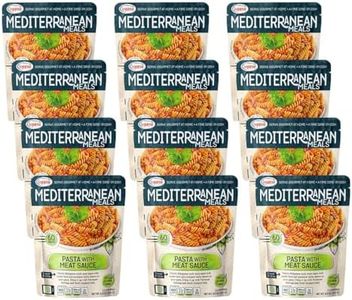 Mediterranean, Ready to Eat Pasta with Meat Sauce, No Preservatives, No Colorants, No Artificial Flavors, 8.8 Oz (Pack of 12)