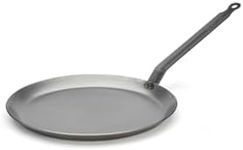 DE BUYER Pancake Pan White Sheet Metal with Angled Handle Diamètre 26