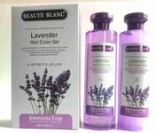 Beaute Blanc Lavender Hair Color Dye Gel Natural Color for Men and Women Hair - Black 1000 ml