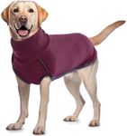 ROZKITCH Soft Warm Dog Sweater Pajamas, Dog Vest for Cold Weather Winter, Elastic Dog Turtleneck Sweater, Onesie Sleeveless Pullover Dog Clothes, Lightweight Pet Shirt for Small Medium Large Dog Red