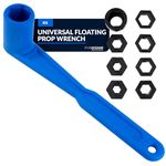 Five Oceans Universal Prop Wrench Kit with Multiple Sockets, Floating Boat Propeller Wrench Nuts for Outboards and Stern Drives, Ideal Pontoon, Sport and Fishing Boat, Blue - FO4689