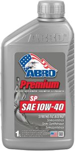 ABRO 10W-40 SP Synthetic Blend Motor Oil, 1L, Exceptional Performance, Boosted Mileage, Prolonged Engine Life & Maximum Protection against Wear