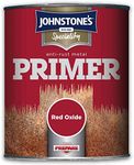 Johnstone's - Speciality Anti-Rust Metal Primer - Red Oxide - Anti Corrosive - Preventing Rust - Suitable for Garden Furniture, Gates & Railings - 8m2 Coverage per Litre - 750ml