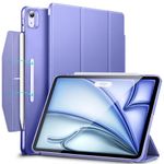 ESR for iPad Air 11 Inch Case M2 2024, iPad Air 6th/5th/4th Gen(2024/2022/2020), Trifold Smart Case, Auto Sleep and Wake, Slim and Lightweight, Pencil Pro and Pencil (USB-C) Charging, Purple