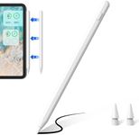 Pencil with Palm Rejection and Wireless Charging Stylus Pen Compatible with 2018-2024 Apple 6th~9th Gen Pro 12.9/11' Air 3rd-5th Mini 5th/6th