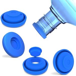 5 Gallon Water Jug Cap, Primo Water Bottle Caps 5 Gallon Jug Cap, Silicone Non-Spilling Replacement Cap Lids 5gal Water Jug, Gallon Jug Cover Water Bottle Cap for 55mm Bottles- Pack of 4