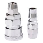 Air Line Hose Fittings Quick Release Coupler Bayonet Connectors for 8 * 5mm hose-Pack of 2