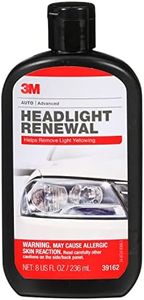3M Headlight Renewal Kit - Aluminum Oxide Grit, Compatible with Plastic, Polycarbonate - Car Care