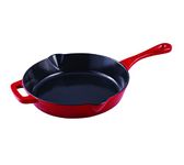 HENCKELS Cast Iron 12-Inch Cast Iron Frying Pan - All Cooktops, Non-Stick Enamel Coated, Cherry