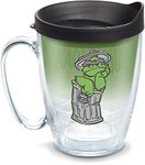 Tervis Made in USA Double Walled Sesame Street Insulated Tumbler Cup Keeps Drinks Cold & Hot, 16oz Mug, Oscar Yawn