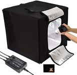 GODOX LST80 LED Mini Photography Studio Tent 80 x 80 x 80cm Triple LED Light Boards Studio Box for Photography Shooting(60W Power、13500~14500 Lumen、5800K±200K Color Temperature) (LST80)
