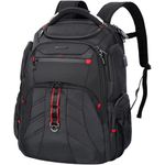 VANKEAN 17.3'' Travel Laptop Backpack, Black, Travel Backpacks