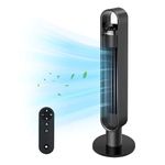 LIVINGBasics Tower Fan,120° Oscillating Standing Fan with 1-12H Timer,3 Speeds, 3 Modes,LED Touch Display,40 Inch for Bedroom Home Office