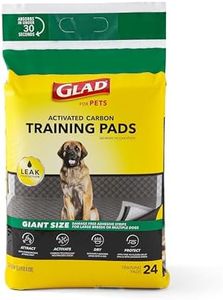 Glad for Pets Activated Carbon Puppy Training Pads, Giant Size | Charcoal Puppy Pads for Dogs, Large Dog Pee Pads | Super Absorbent and Leak Proof Wee We Puppy Pee Pads | 24 Pack Puppy Pads