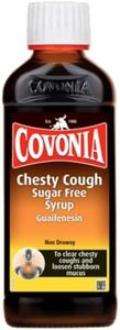 Covonia Chesty Cough Sugar Free Syrup Loosen Chesty Coughs & Troublesome Stubborn Mucus Alcohol Free Suitable For Vegetarians & Vegans For Adults & Children Aged 12 + Cough Medicine 150ml