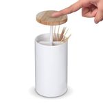 Pop Up Automatic Toothpick Dispenser,Automatic Toothpick Holder,Portable Retractable Toothpick Dispenser,Toothpicks Cocktail Sticks Dispenser Toothpick Storage Box for Hotel Restaurant