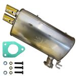 Direct Fit 3.0L Exhaust Muffler Compatible with 2007 2008 2009 2010 2011 2012 2013 Mitsubishi Outlander 3.0L Direct Bolt Premium Stainless Steel With Hardware