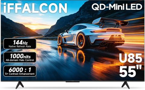 iFFALCON 55" 4K MiniLED Smart TV | Compatible with Xbox & PS5, 4X HDMI 2.1 | Hotel, Home & Office Use | 144Hz VRR 240Hz, Dolby Vision Gaming, Dolby Atmos, IMAX Enhanced, Google TV, Alexa | 55U85