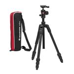 Manfrotto Befree Advanced AS, Camera Tripod, Twist Lock, Compatible with Arca-Swiss, Portable, Compact Travel Tripod Kit, Ball Head, Aluminium Tripod for DSLR, Mirrorless Cameras, Camera Accessories