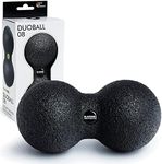 BLACKROLL DUOBALL 08 Self-Massage Foam Roller/Massage Ball for Back Pain Relief, Deep Tissue Massage, Myofascial Release, 2 Sizes - Made in Germany, Black, 8cm (Small)