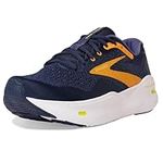 BROOKS Men's Ghost Max Sneaker, Crown Blue Black Iris Marigold, 7 UK