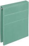 Carstens 1-Inch Heavy Duty 3-Ring Binder - Top Opening, Mint, Durable Plastic, Precision No-Gap Rings, Waterproof Cover, No Pockets, Holds 125 US Letter Sheets, BPA-Free, Made in USA (8757-3R)