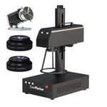 ComMarker B4 20W Max Fiber Laser Engraver with Rotary Axis,Support LightBurn Laser Engraving Machine with 2 Different Size Lens,Fiber Laser Marking Machine for Jewelry,Sliver,Tag,Tumblers,Brass