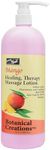 PRO NAIL - Healing Therapy Massage Lotion - Professional Pedicure, Body and Hot Oil Manicure, Infused with Natural Oils, Vitamins, Panthenol and Amino Acids (Mango, 32 Ounce)