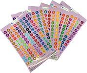 Essential Oils Bottle Cap Labels Set 0.50 Inch 576 Total Oil Cap Stickers