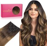 WENNALIFE Clip in Hair Extensions R