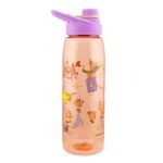 Silver Buffalo Disney Princess Icons Tritan Water Bottle Screw Top Lid, 28 Ounces