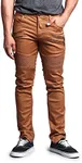 G-Style USA Men's Coated Biker Jeans Jeans - DL1030 - Dark Wheat - 38/30 - DNM