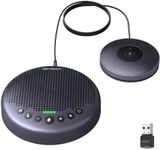 EMEET Conference Speaker and Microphone w/8+1 Mics, 360° Voice Pickup, Noise Reduce, Bluetooth/USB/Dongle Speakerphone for 14 People w/Daisy Chain for 25, Compatible w/Leading Platforms, 2024 Version