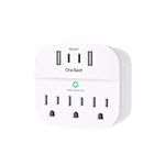 Multi Plug Outlet Splitter with USB