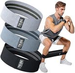 Fabric Resistance Bands for Legs - Workout Bands Resistance Bands for Men and Women - Booty Bands for Working Out - Exercise Bands Resistance Bands Set - Elastic Bands for Exercise (Gray)