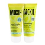 Moxie Beauty Curly Vibe Setter Travel Duo | Boosts Curl Definition & Retains 96% Moisture | Super Defining Curl Cream (50ml) & Flexi Styling Serum Gel (50ml