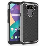 SYONER Shockproof Phone Case Cover for LG Aristo 5 / LG Aristo 5+ / LG Fortune 3 / LG Risio 4 / LG Phoenix 5 / LG K8X / LG K31 / LG Tribute Monarch (5.7", 2020) [Gray]