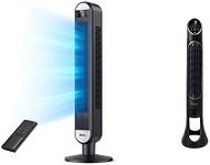 Dreo 42 Inch Bladeless Tower Fan (Cruiser Pro T2) + Honeywell QuietSet® 8 Whole Room 40" Tower Fan with Remote (HYF290BCM1)