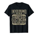 Lineman Electricion Grumpy Electrician T-Shirt