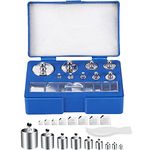 17 Pcs Calibration Weights Set, 10mg-100g Grams Weights Calibration, Precision Stainless Steel Calibration Weight Kit, Scale Calibration Weight Kit for Digital Balance Scale, Jewellery Scale and Scien